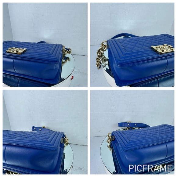 CHANEL BOY Chain Quilted Shoulder Bag Medium - Picture 7 of 10